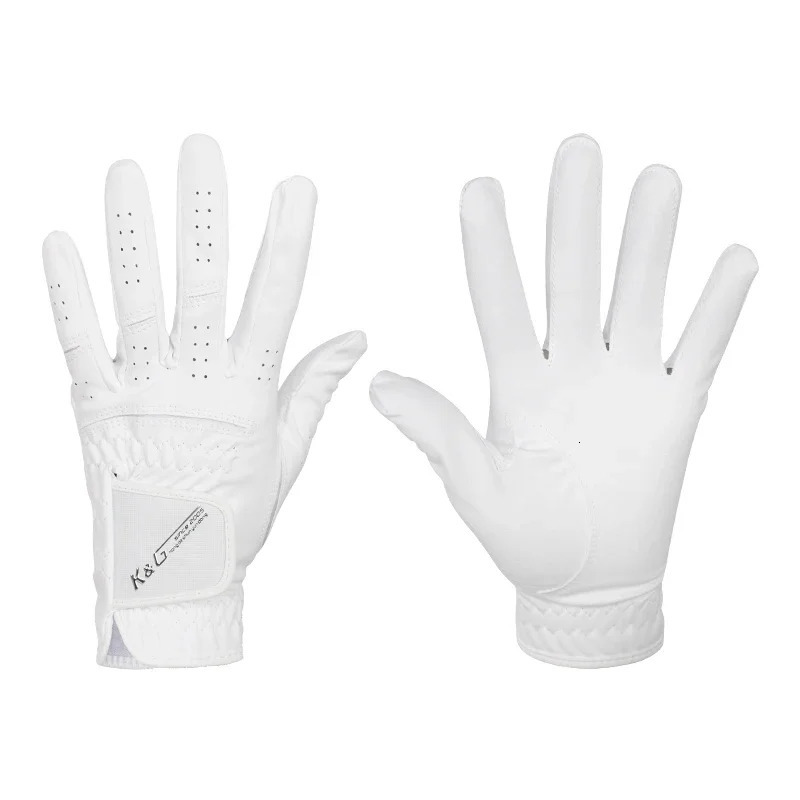 High quality golf gloves mens left hand soft white dark gray swinging training particles breathable nano cloth anti slip 241009