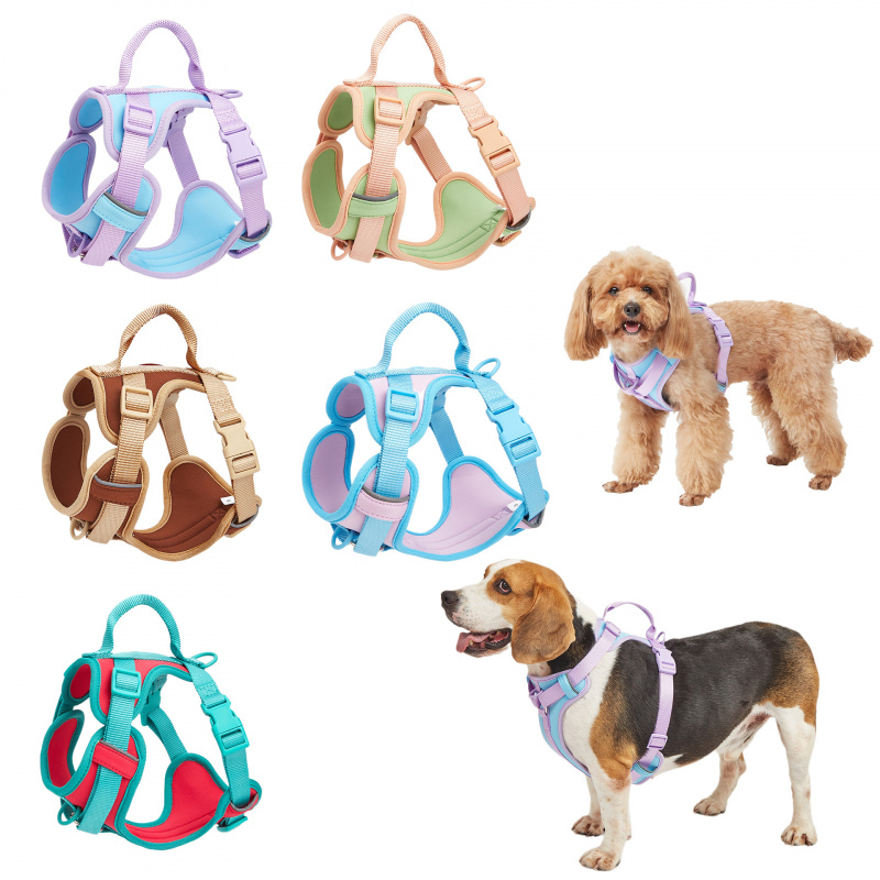 New Dog Breast Strap Breathable Comfortable Soft Pet Vest Durable Wear-Resistant Dogs and Cats Supplies