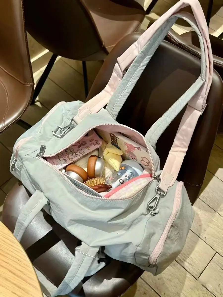 Miyagawa High Capacity Handbag Travel Storage Handbag Korean Fashion Shoulder Cross Bag 241008