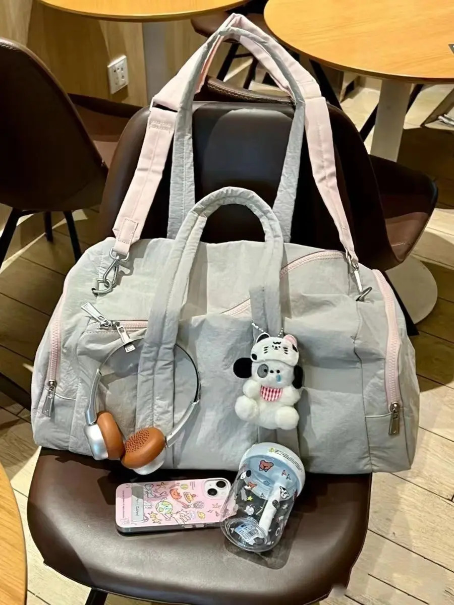 Miyagawa High Capacity Handbag Travel Storage Handbag Korean Fashion Shoulder Cross Bag 241008