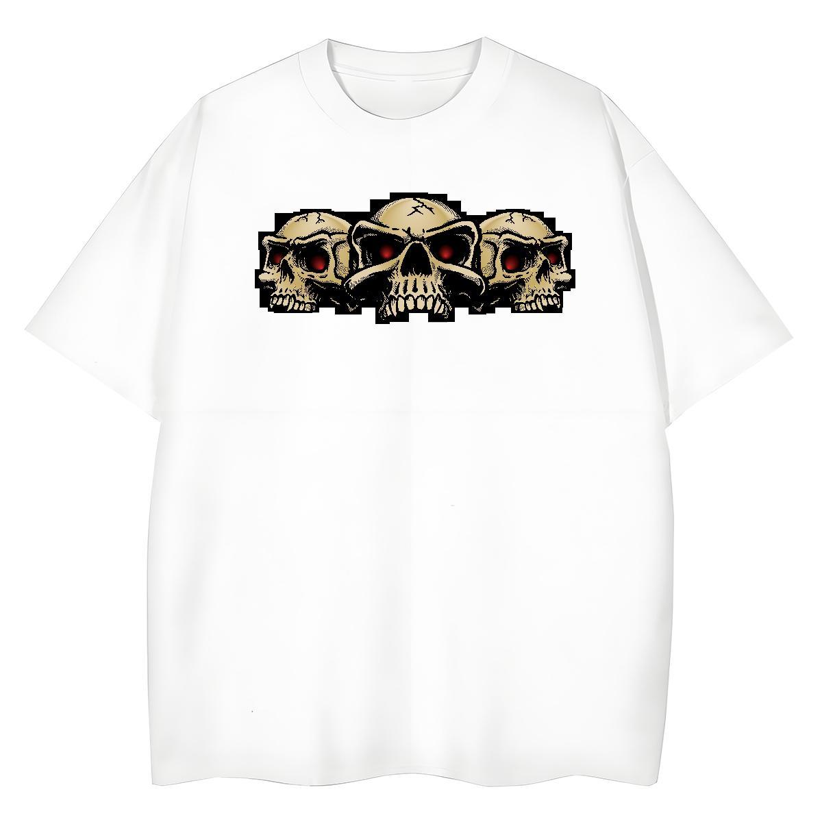 Fashion Casual T Shirt For Woman 100% Cotton 230g Comfortable Outdoor skull Lady T shirt Designer Nice Custom Printing Clothings