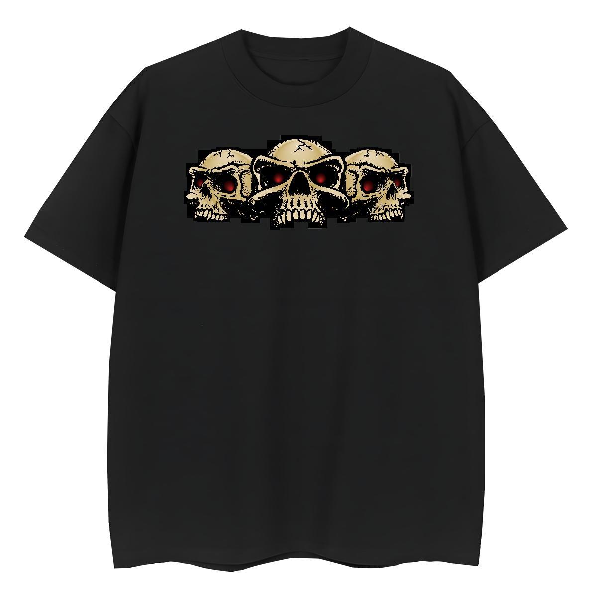 Fashion Casual T Shirt For Woman 100% Cotton 230g Comfortable Outdoor skull Lady T shirt Designer Nice Custom Printing Clothings