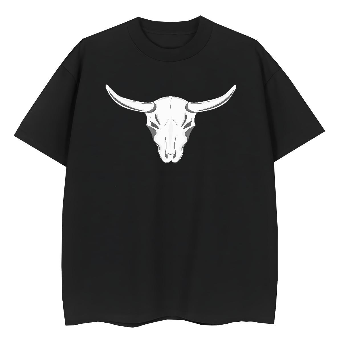 Designer T-Shirts for Women 230g Pure Cotton Crew Neck Breathable Hip Hop Street skull Tshirt for Man Woman Loose Oversized Polos