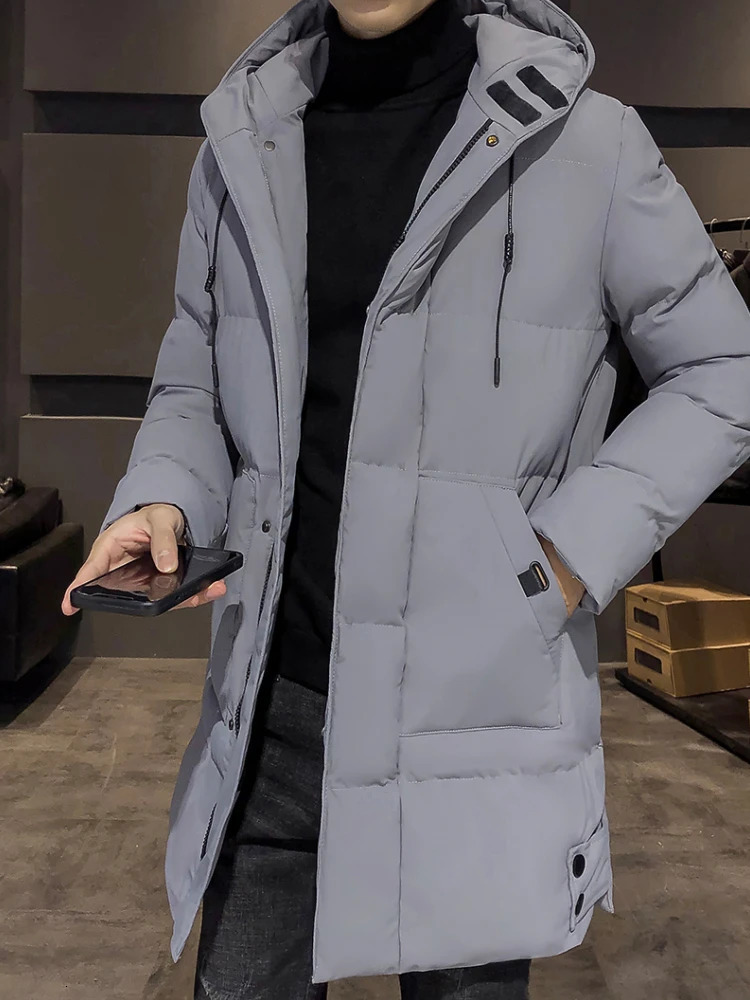 Plus Size 8xl 7xl Winter Long Warm Thick Hooded Parkas Jacket Coat Men Outwear Outfits Classic Mens Red Padded Puffer Parka 241009