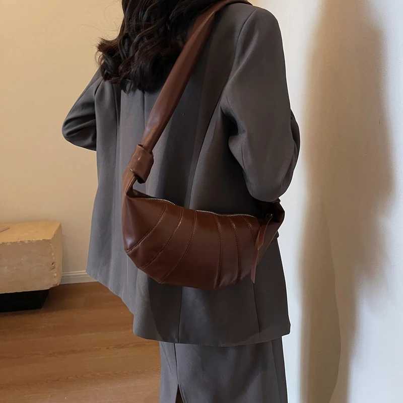 New Arrival Threaded Tramp Solid Pu Shoulder Zipper High Capacity Cross Body Hot Selg Personalized Womens Bag Bolsos De Se ora Z241012