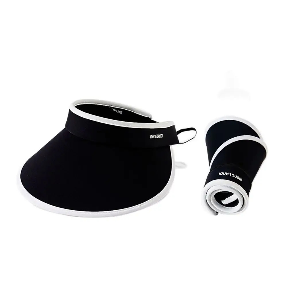 Ice silk sun hat suitable for women foldable and adjustable anti UV wide Brim fashionable empty top bicycle beach 241009