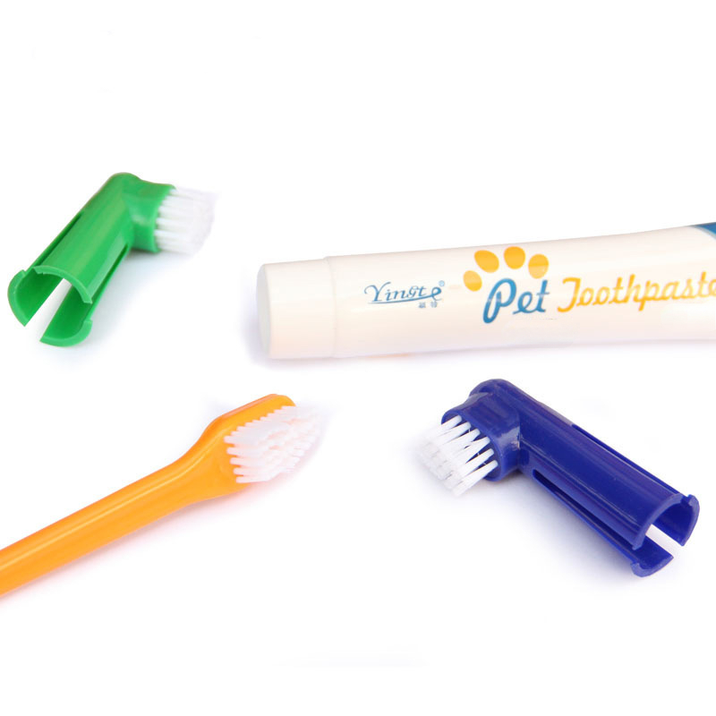 Dog Toothbrush Pet Products Supplies Pet Toothbrush Set Toothpaste Puppy Toothbrush Cat Tooth Back Up Brush Care Set Accessories