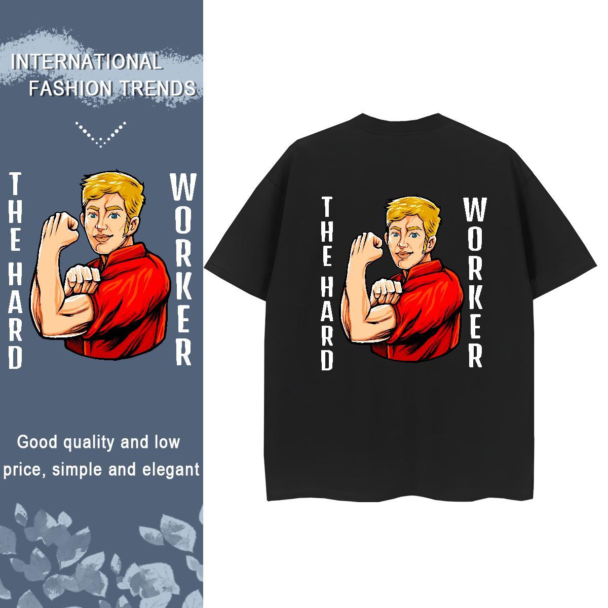 TOP Quality Woman T Shirts 100% Cotton 230g Crew Neck High Street Hip Hop portrait Women Tees Free Shipping Cartoon Print Tops Shirt