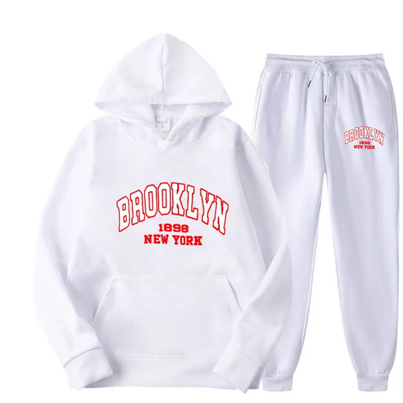 2023 High Quality Mens Suit Fashion Casual Tracksuit 2 Piece Hoodie Pullover Sports Clothes Sweatshirt Jogging Set 241010