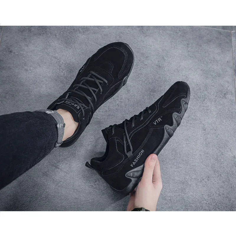 Men's Shoes Casual Shoes Ankle Boots Designer Fashion Loafers Lace Up Shoes Men Boots Men Sneakers Non-slip New Tenis