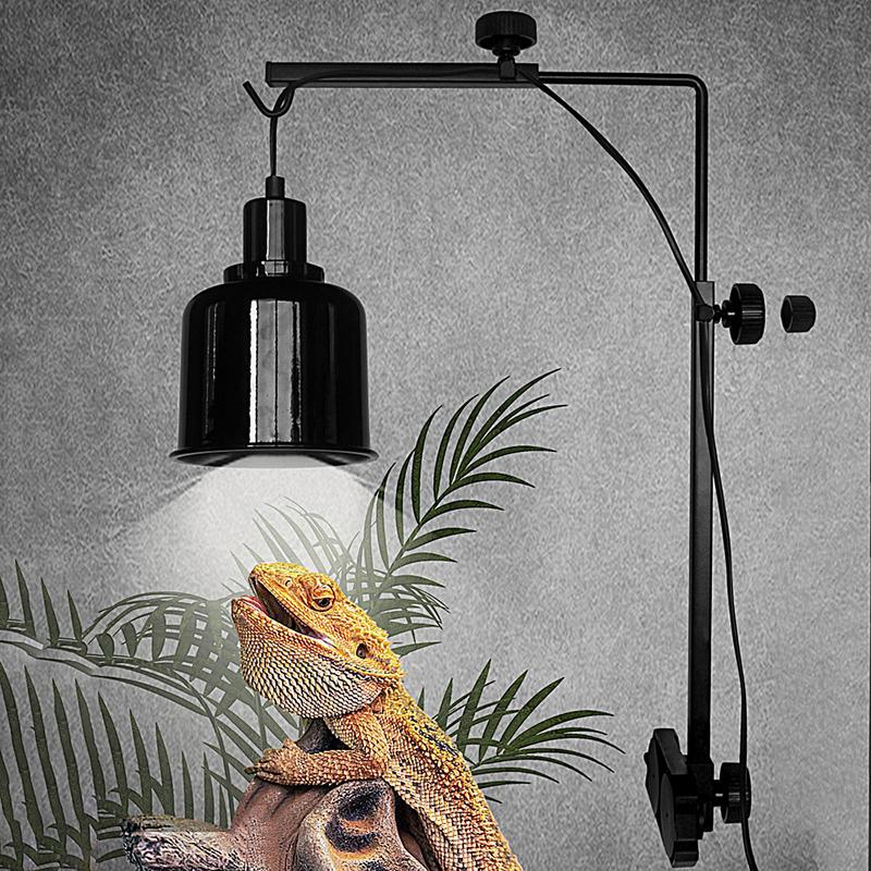 Detachable Aquariums Hunging Light Stand Suction Reptile Lamp Holder Small Reptile Dome Lamp Bracket For Tortoise Lizards