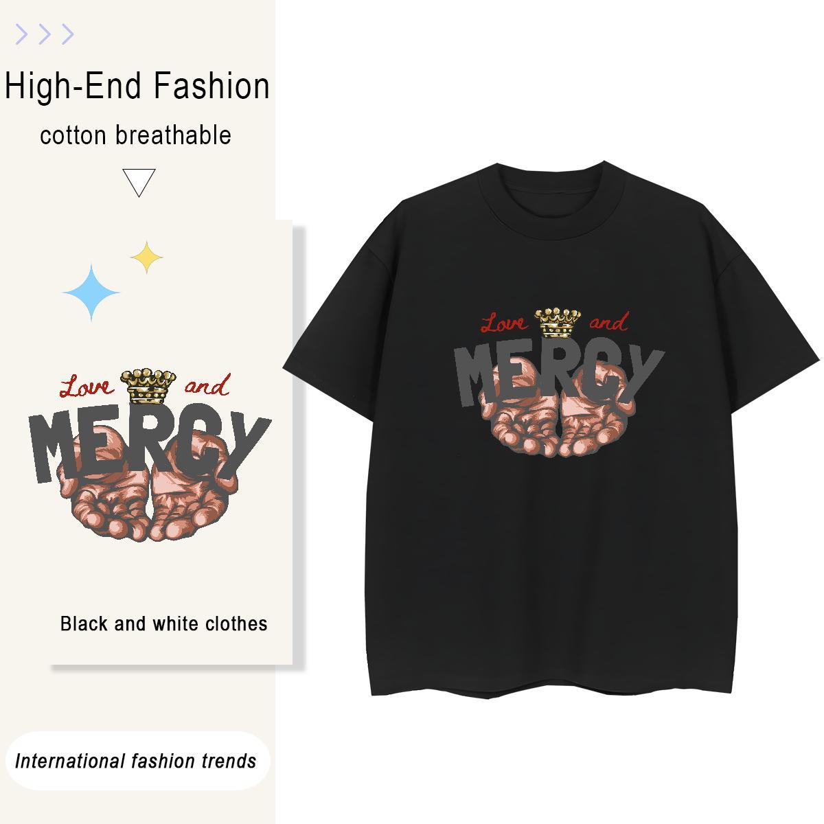 Factory Direct Woman T Shirts 230g Pure Cotton Breathable Crew Neck Street Wear hand- Womens Tshirts Loose fit Skull Tees Shirts