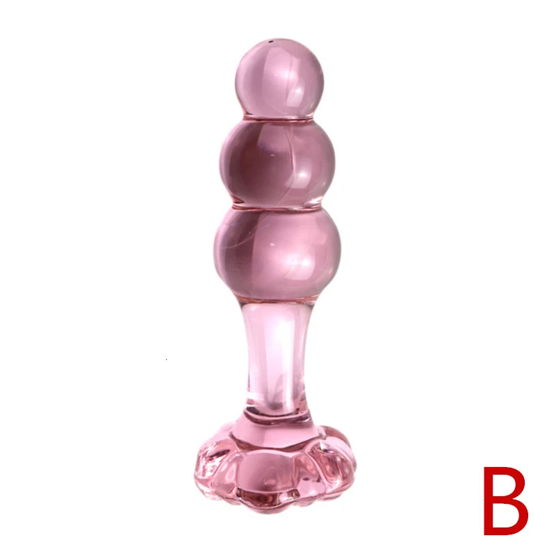 Pink Glass Anal plug for women butt plugs Penis Anus Dildo adult masturbation Adult Sex Toys for Women Gay Lover Gifts 241010