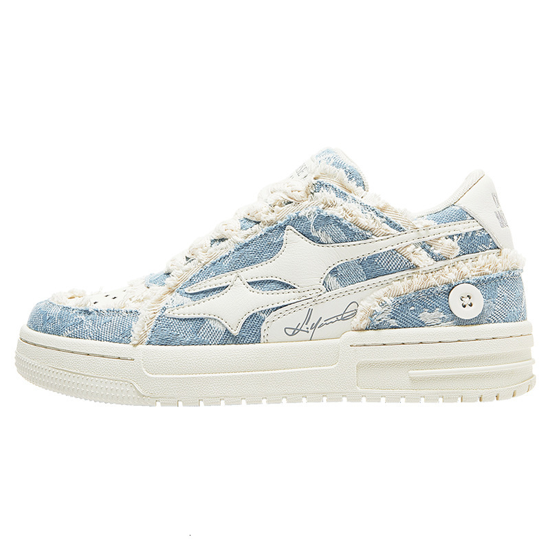 Guangzhou Fashion Summer China-Chic Korean Edition Water Washing Denim Breathable Board Men's And Women's Couple Shoes
