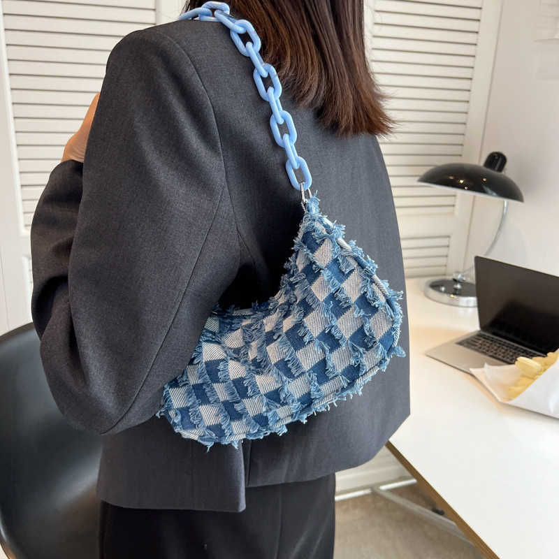 CMM Small Bag Womens Summer New Fashion Simple Casual Texture Stick Bag Small Single Shoulder Bag Fashion Armpit Bag