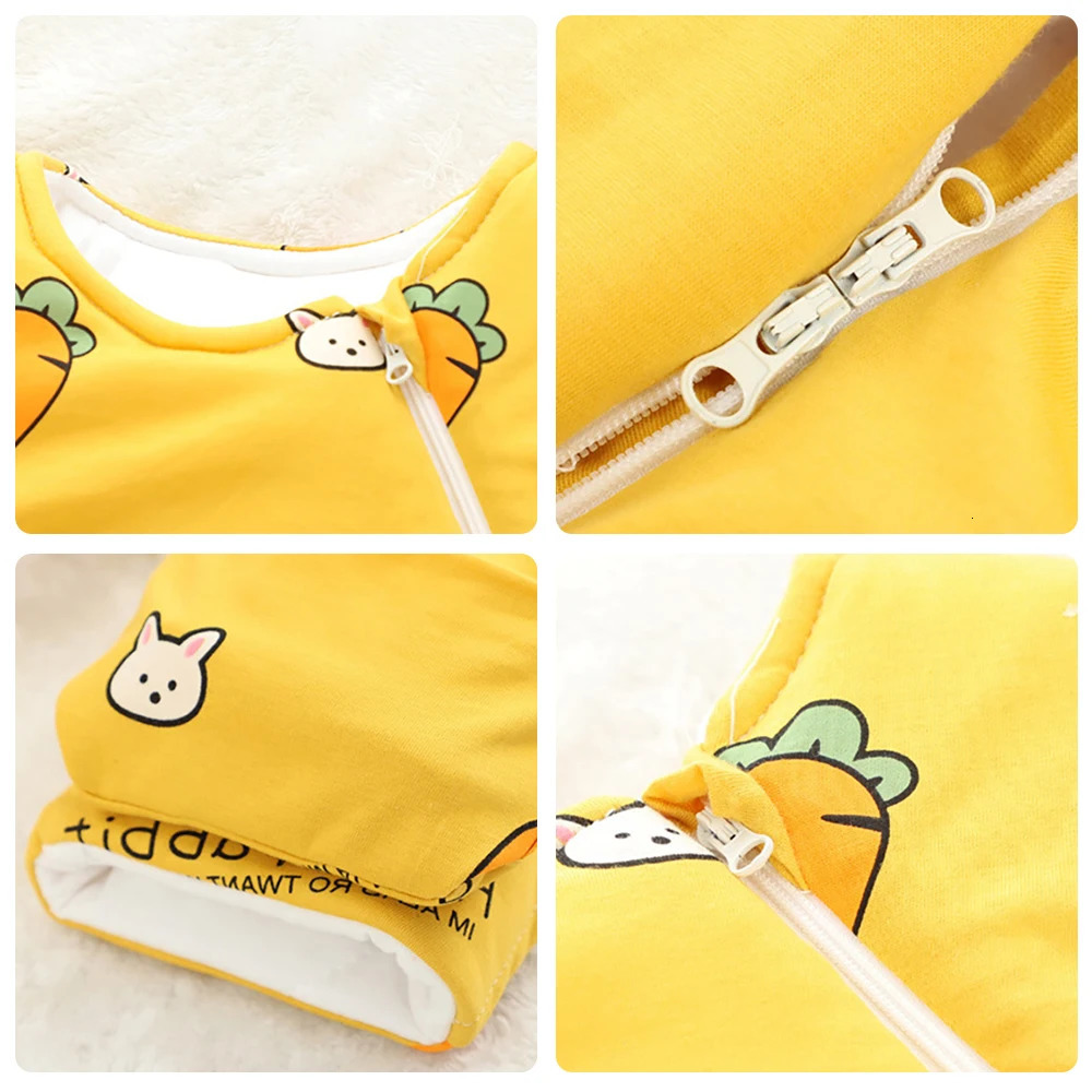 Childrens sleeping bag 25Tog baby winter thick detachable sleeves anti kick blanket bedding pajamas 241007