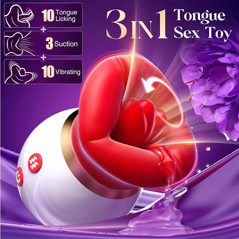 Powerful suction and licking vibrator for female clitoris stimulator oral massager vaginal adult sex toy 241009