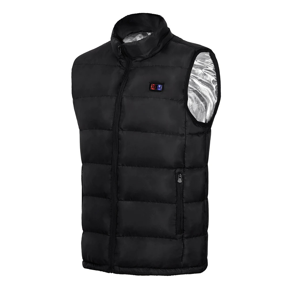 Winter 21 Areas Heated Vest Men USB Electric Heating Jacket Thermal Waistcoat Winter Hunting Outdoor Vest 241011