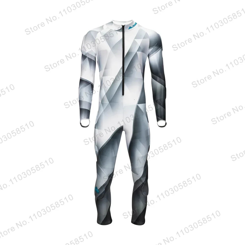 Performance gs men racing suit winter flange overalls onepiece ski suits independent padded downhill speed 241007