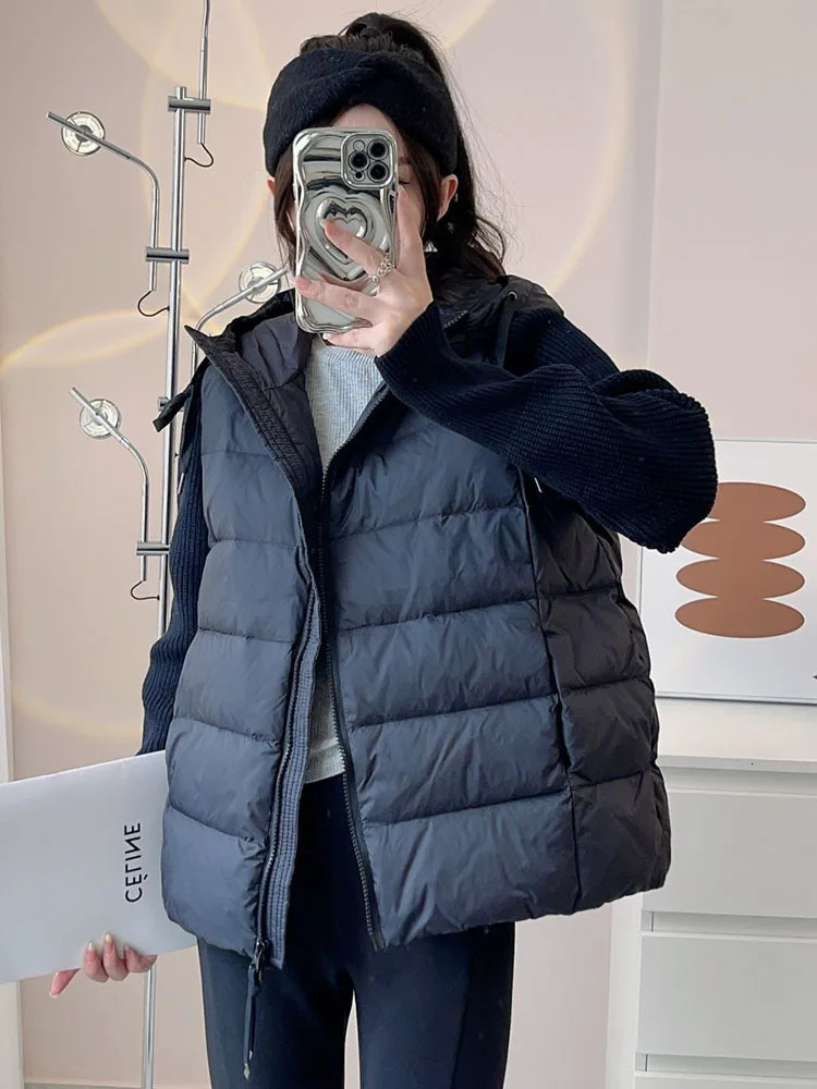 Womens hooded sweater knitted cardigan autumn and winter Y2K casual inflatable jacket sweater jacket 241009