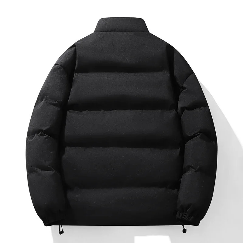 Men Thick Winter Jackets Casual Warm Parkas Solid Color Puffer Jacket Cottonpadded Coats Fashion Outwear Mens Clothing Top 241010