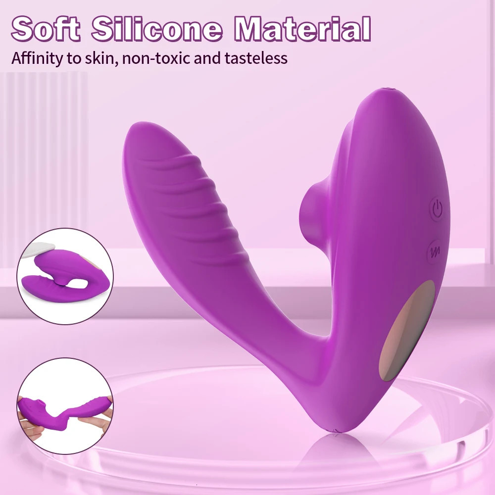 Application Bluetooth remote suction vibrator Wear Pants penis Nipple clitoral stimulation massager female fun toy 241009