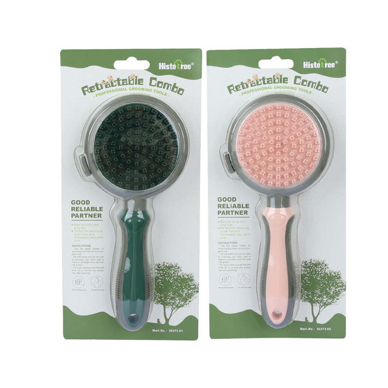Pet Dog comb double-sided Bathing Brush Plastic Massage Beauty Bristle Brush Floating Hair Remove Grooming Tools
