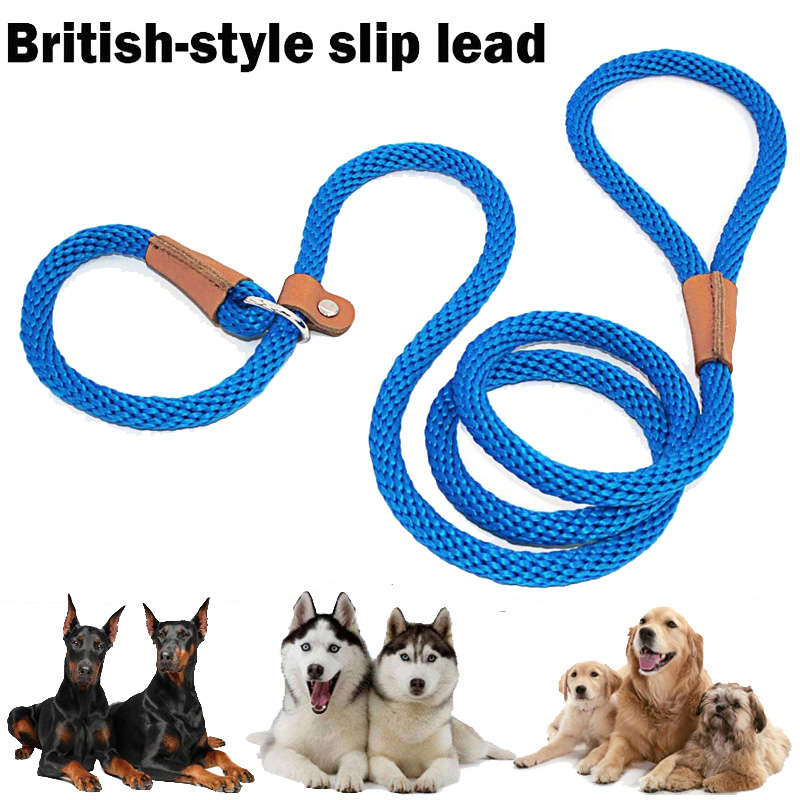 Dog Training Leash Heavy Duty Dog Leash Adjustable Lead Leashes Strong Mountain Climbing Rope Leash No Pull Slip Lead Dog Leash