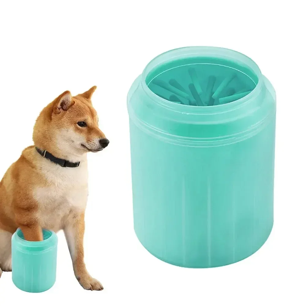 Pet Paw Cleaner Soft Silicone Foot Cleaning Brush Portable Pet Dogs Towel Foot Washer Cleaning Bucket Clean Grooming Supplies
