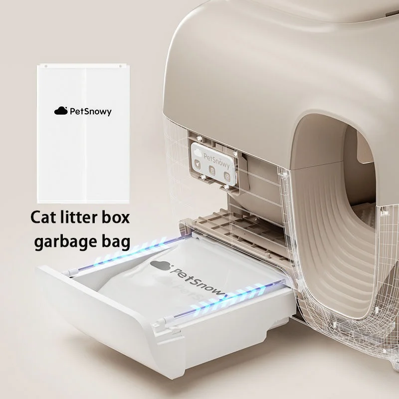 PetSnowy Automatic Cats Toilet Robert Aromatherapy Sheet Disposable Garbage Bag Professional Deodorization Cleaning Supplies