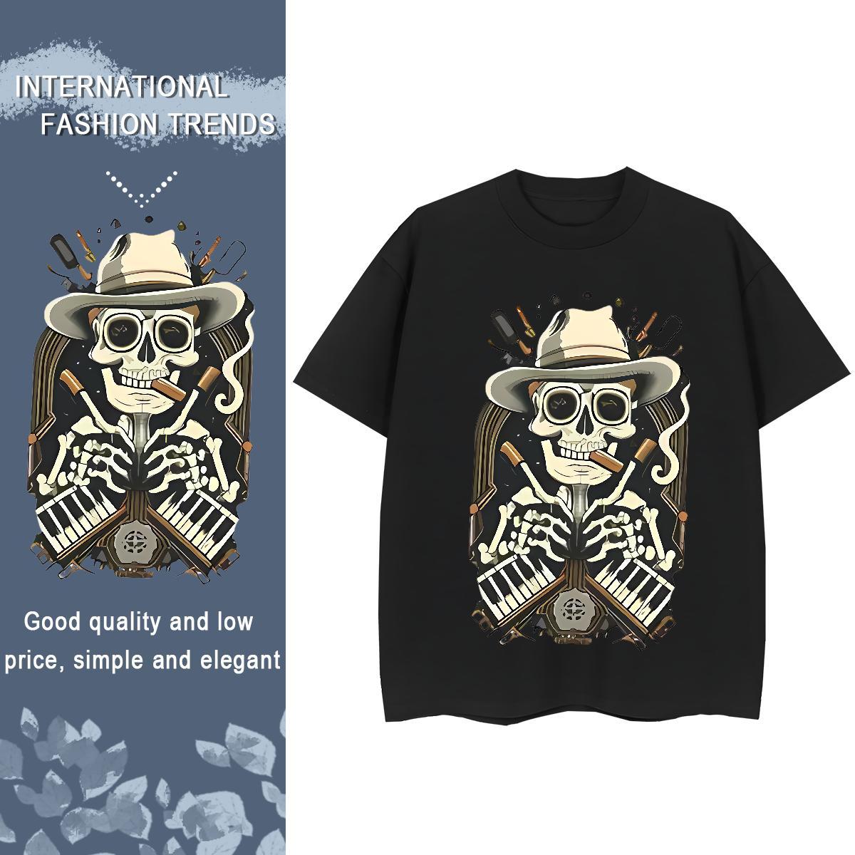 Fashion New Woman T Shirts 230g Cotton Breathable Sports Street Wear halloween Womens Tshirts Wholesale Cartoon Anime Clothes