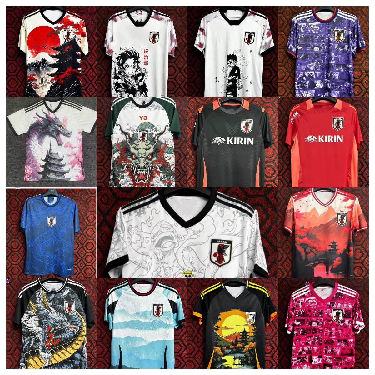 Japan number no name Soccer Jerseys Cartoon ISAGI ATOM TSUBASA MINAMINO ASANO DOAN KUBO ITO man KIT Japanese Special uniform 22 23 24 25 Football Shirt