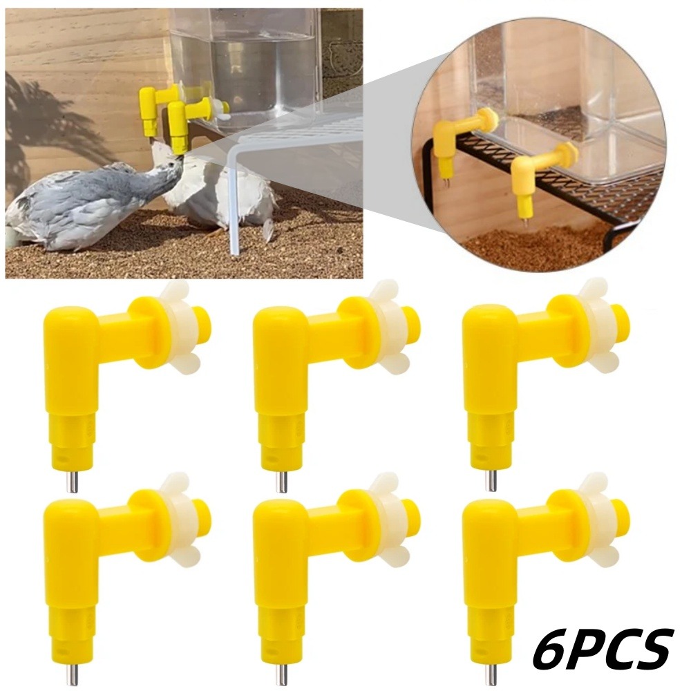 2/4/6pcs Automatic Chicken Waterer Needle Type Water Nozzle Leak-Proof Bird Feeder Poultry Waterer Farm Chicken Supplies
