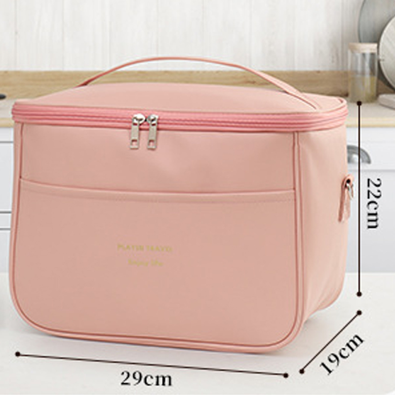 Tote bag large capacity lunch bag for office workers easy to clean with lunch box storage bag portable insulation lunch box bag aluminium foil thicken