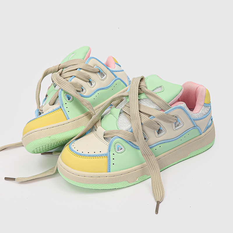 China-Chic Crowd Small White Women Ins Versatile Casual Sports Bread Men's Thick Soled Student Board Shoes High Sense