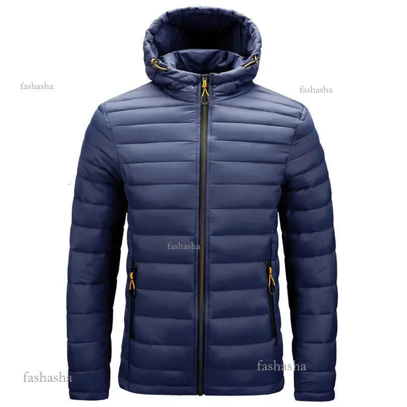 Men's Down Parkas Lightweight Padded Jackets For Men Male Coat Hooded Padding Plus Size 5XL 6XL Male Clothing 231010