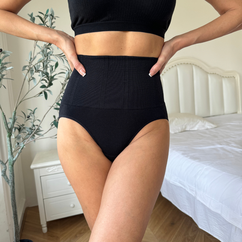 womens solid color seamless high waist and high elasticity shaping sports shorts body shaper tummy controlxy4207