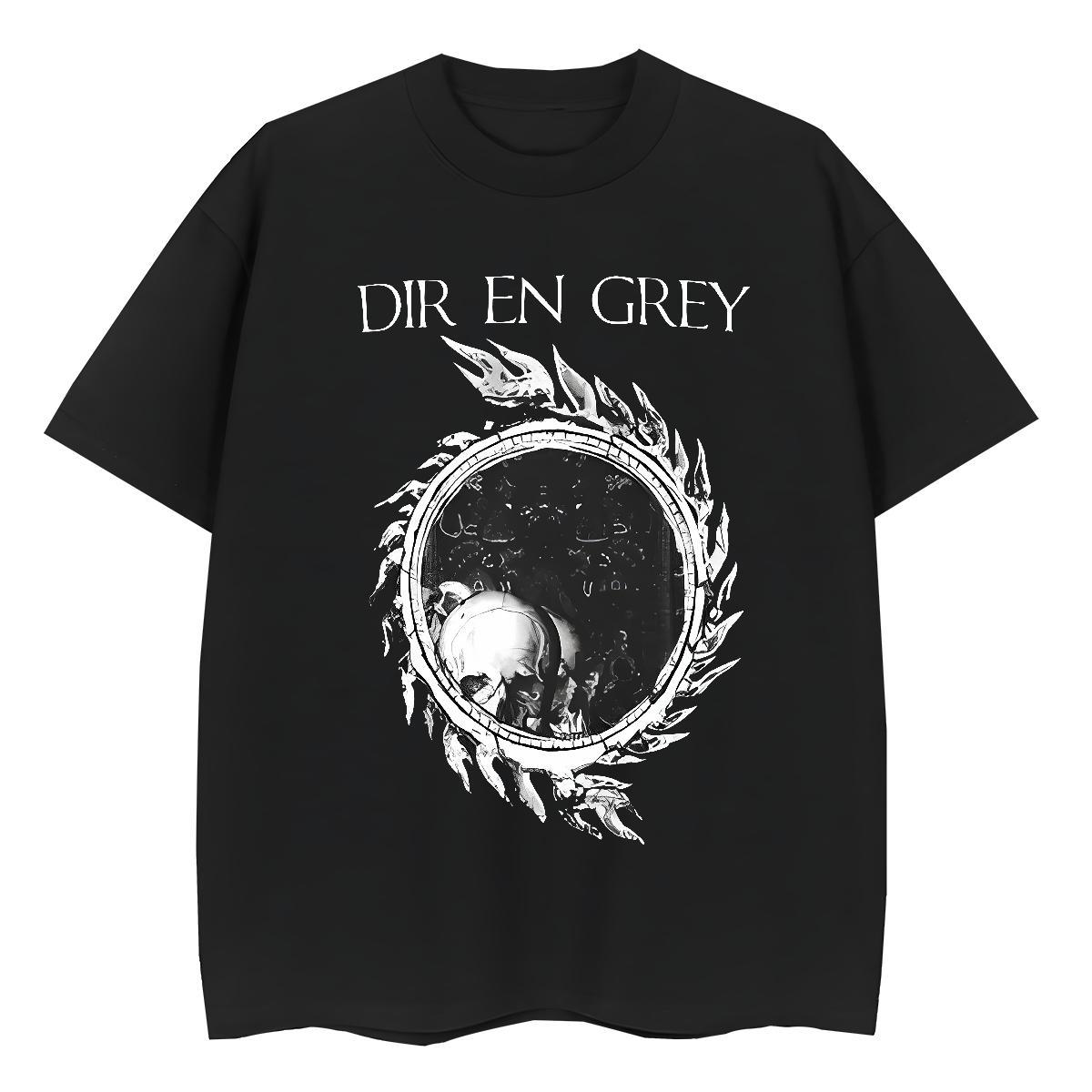 TOP Quality T shirt 100% Cotton 230g Crew Neck Hip Hop skull Women Tees Popular Anime Print Top Shirts