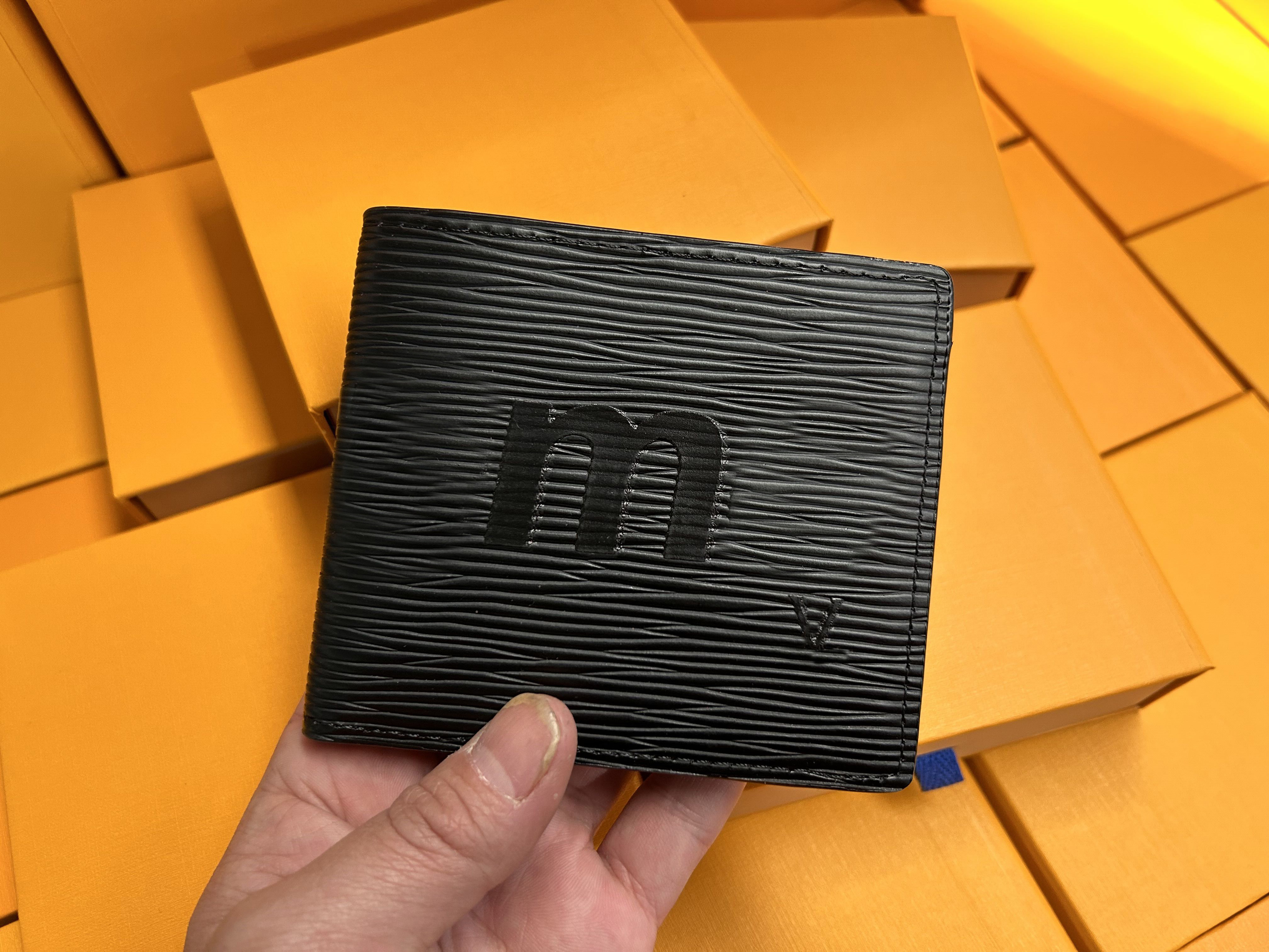 Luxury Genuine Leather Wallets Fashion Designer Wallets Retro Handbag for Men Classic Card Holders Coin Purse Famous Clutch Mens Wallet with Box Dust Bags