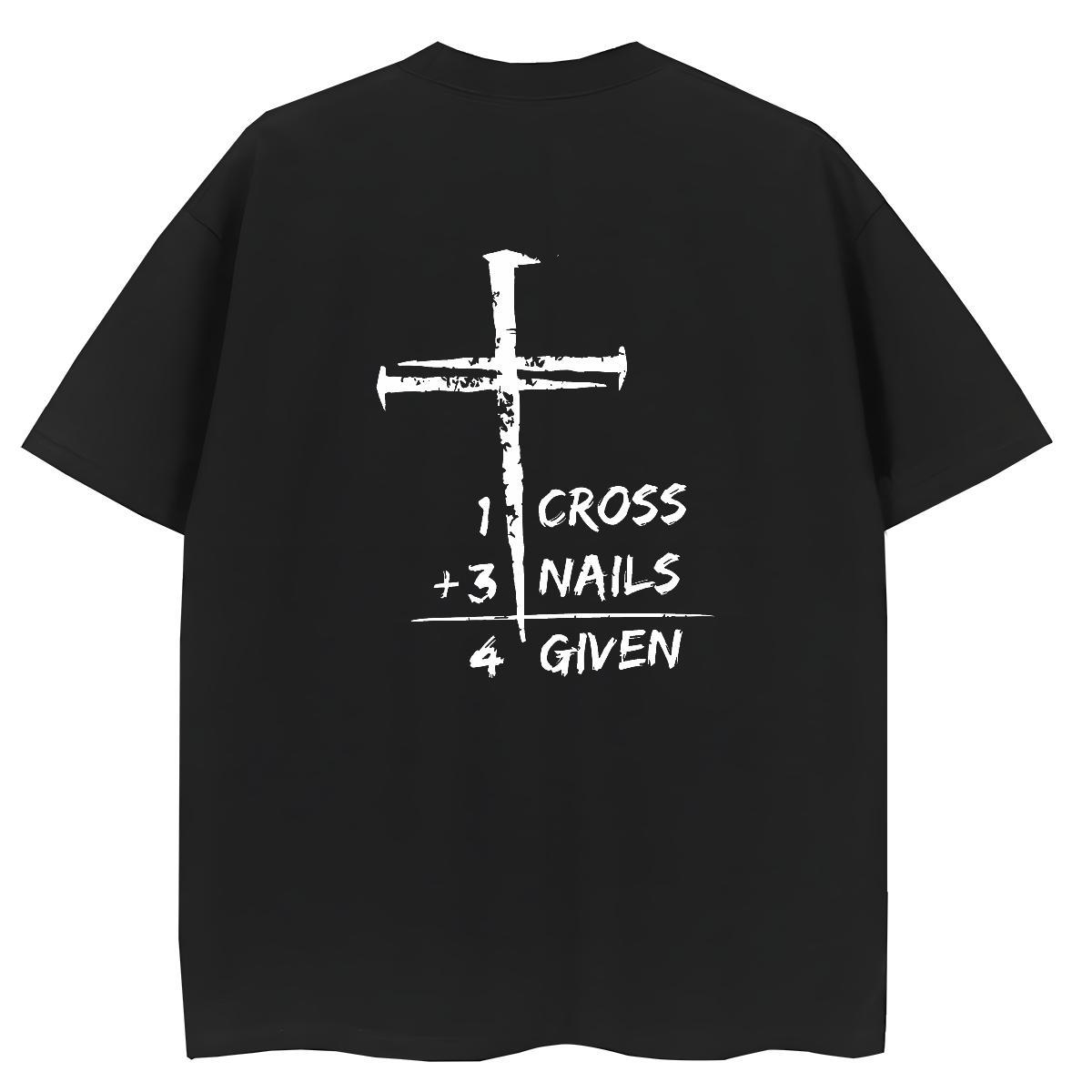 DIY T-Shirts for Women 230g 100% Cotton Breathable Soft Hip Hop Street The Cross Tshirt for Man Woman Lady Anime Oversized Polos