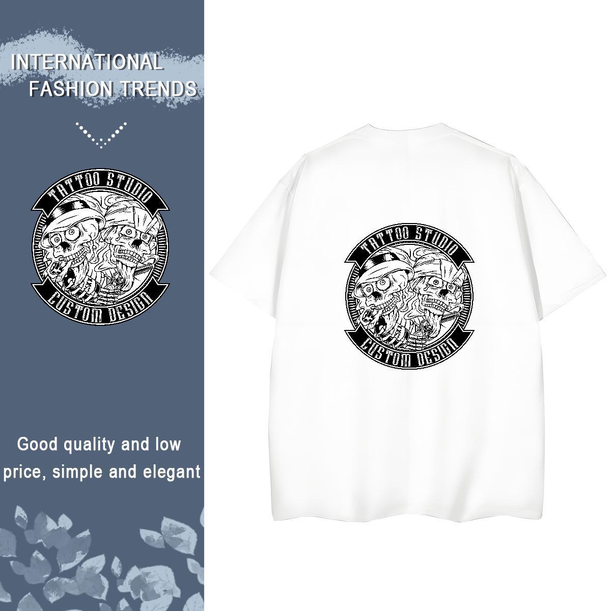 2024 T-Shirts for Women 230g 100% Cotton Breathable Crew Neck Home Outdoor logo Women Tshirts Comfortable Cartoon Anime Tops Shirt