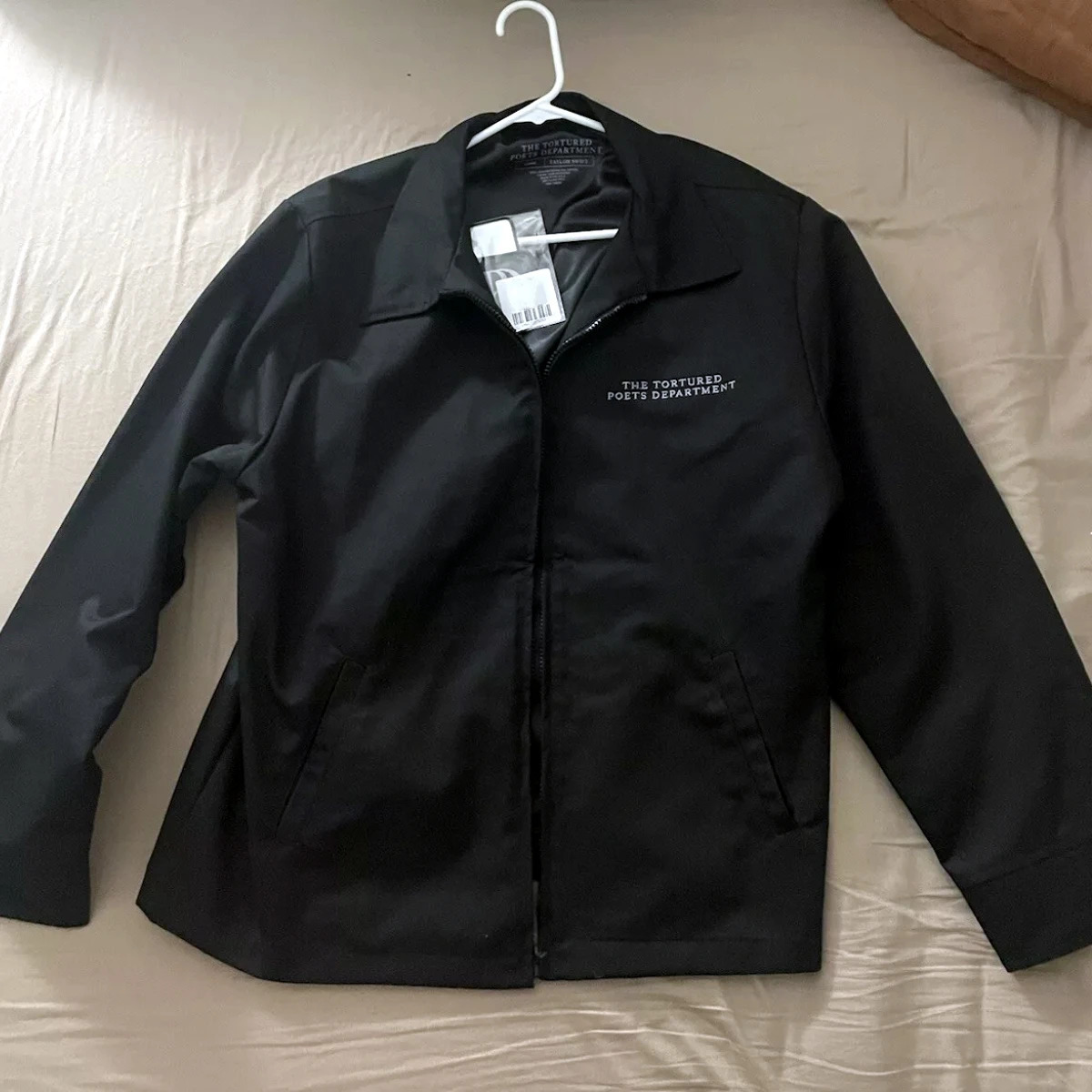 The Tortured Poets Department Embroidery Black Jacket 2 Patch Set Bundle For Men And Women Stuff Top Outerwear Coat Clothes 241011