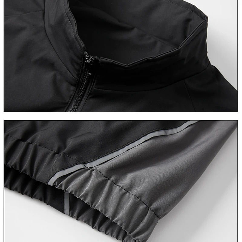 Una Reta Harajuku Jacket Men Autumn Hip hop Reflective Strip Coat Streetwear Casual Retro Loose Jackets Man 241011