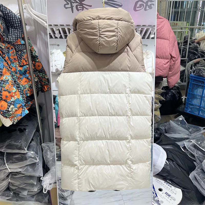 Womens Winter Jacket Korean Fashion Couple Hoodie Long Coat Long Sleeve Warm Thick Coat Y2K Puff Jacket 241009