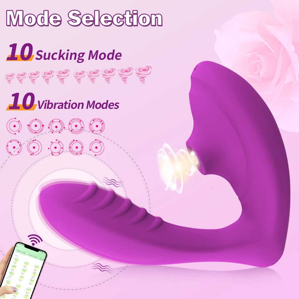 Application Bluetooth remote suction vibrator Wear Pants penis Nipple clitoral stimulation massager female fun toy 241009