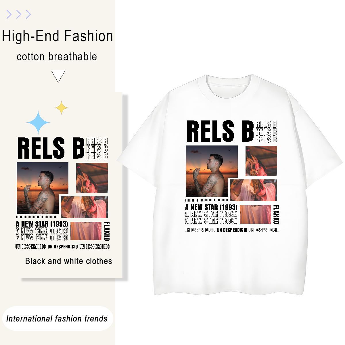 Casual New T-Shirts for Women 230g 100% Cotton Round Neck Short Sleeve Sports Street Wear RELS B Tshirt for Man Woman Nice Oversized Top Tees