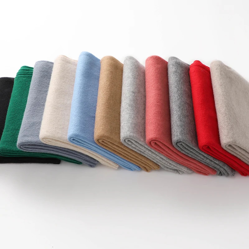 KOIJINSKY 100% Cashmere180*45 Womens Knitted Scarf Autumn Soft Solid Scarf Winter Warm Solid Mens Scarf 241009