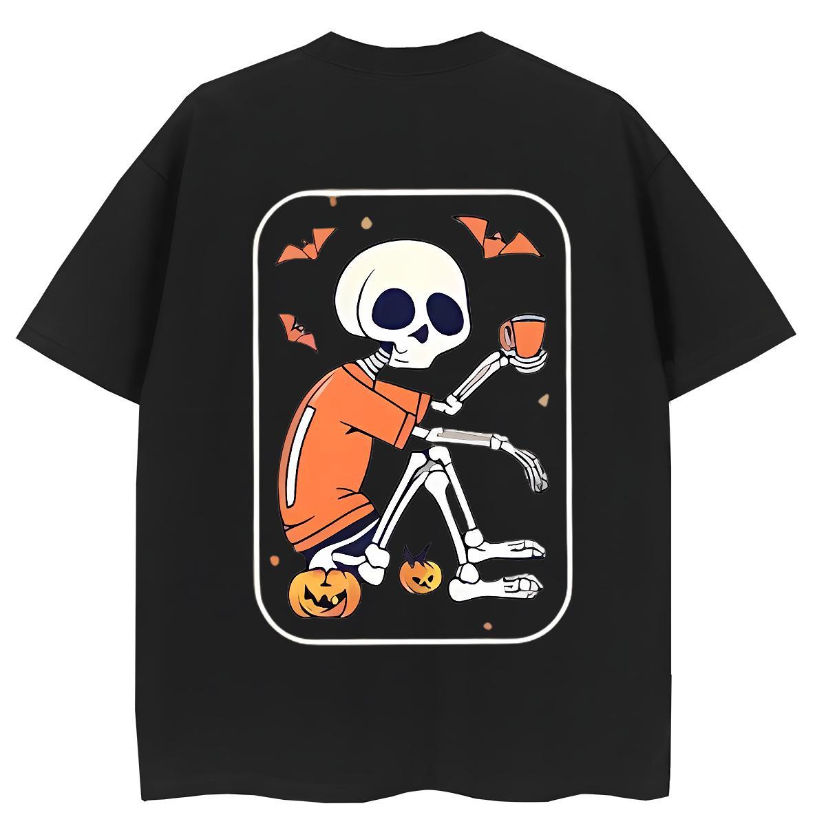 2024 Women T Shirts 230g Pure Cotton Breathable Short Sleeve Daily Wear pumpkin Women Tshirts Brand Anime Tees Shirts