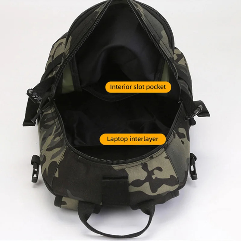 20L Tactical Backpack Camping Bag Hiking Rucksack Camouflage Men Travel Mountaineering Outdoor Sports Shoulder USB School Bag 241008