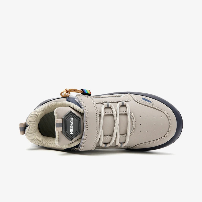 Childrens sports shoes boys sports and leisure shoes lightweight low top board shoes beige blue size 28-39 241007